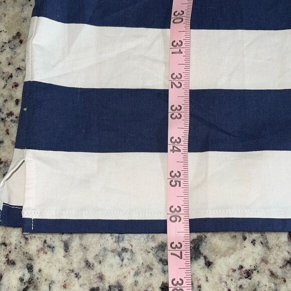 Sail To Sable Womens Striped Sleeveless Cowl‎ Shift Dress Navy White Large NWT - Picture 10 of 10